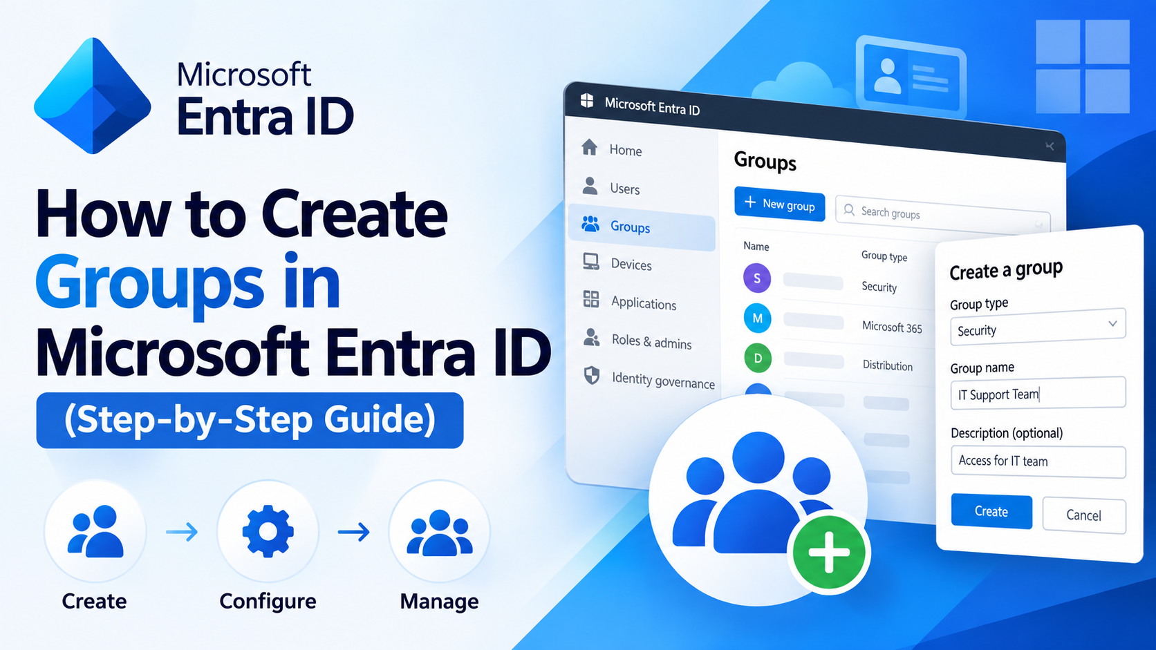 How to Create Groups in Microsoft Entra ID (Step-by-Step Guide)